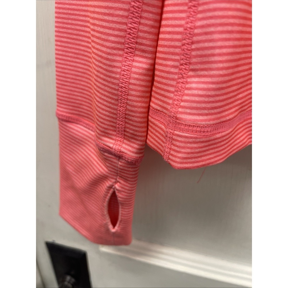 GapBody Pink Striped Full-Zip Jacket Womens S Polyester/Spandex - Picture 11 of 11